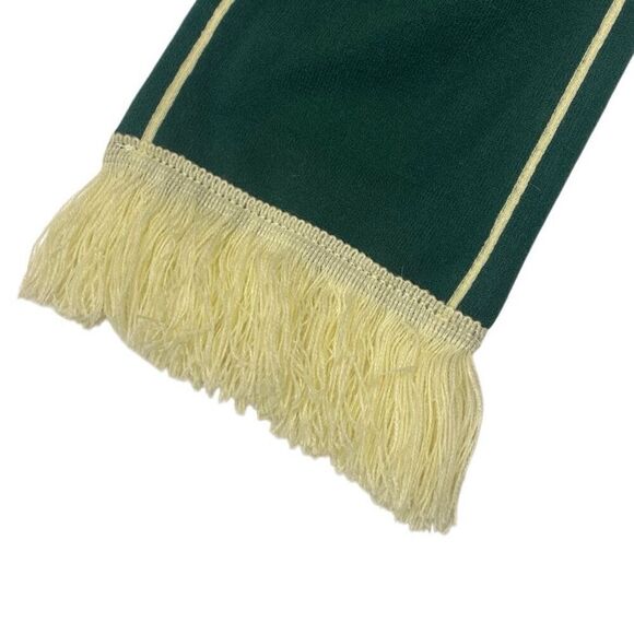 Jameson Green Cream Fringed Scarf Double Sided 55”x7.5” Irish Theme Accessory - Picture 6 of 6